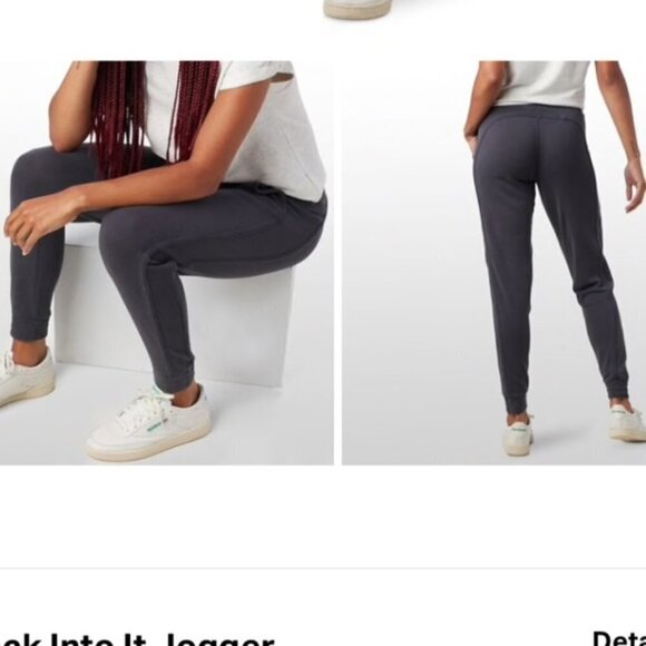 Free People Movement Pull On Long Back Into It Joggers Pants Washed Black Medium - Picture 5 of 17